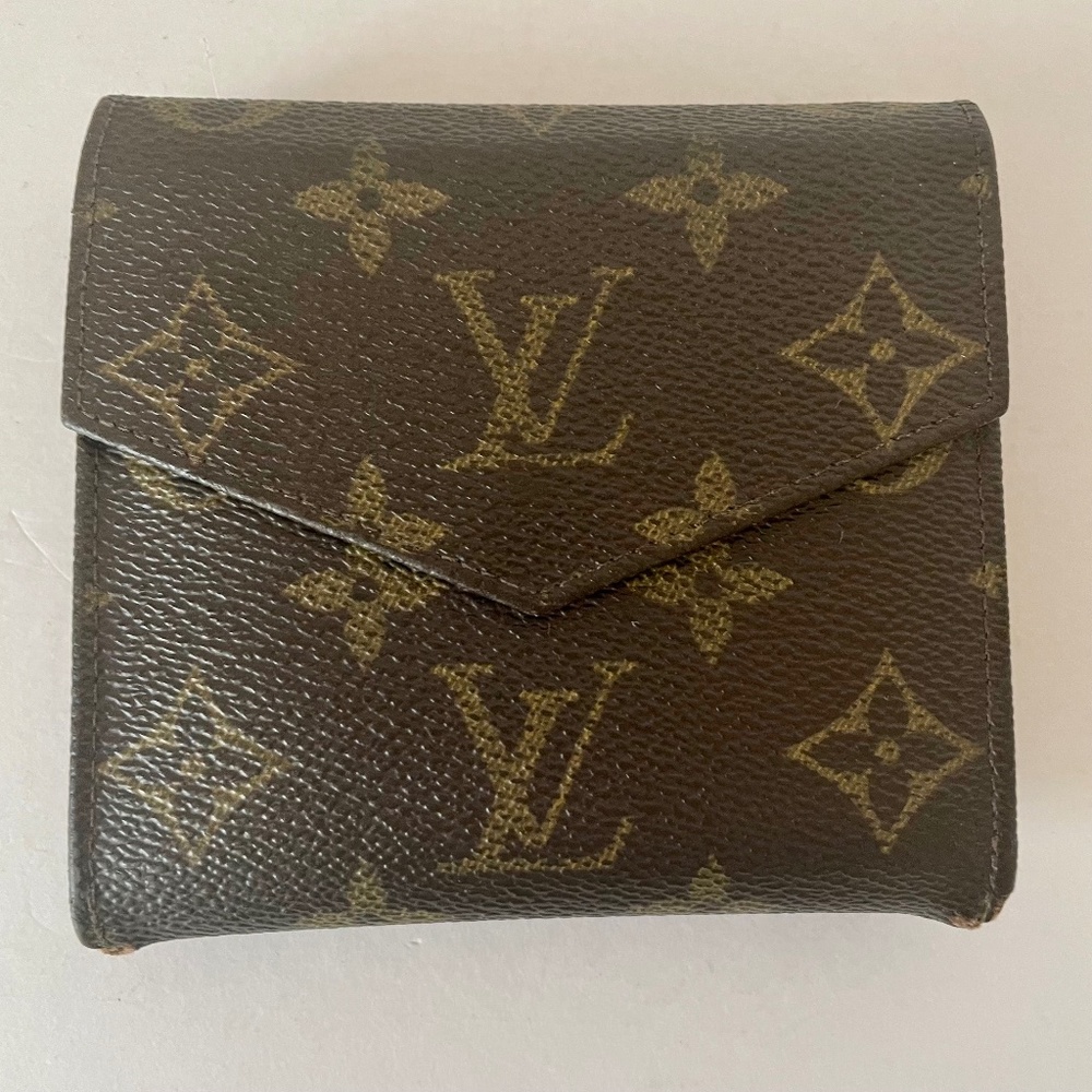 Louis Vuitton Monogram Elise Double Sided Snap Wallet LV Vintage - Picture 2 of 16